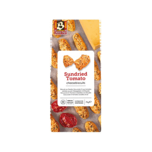 BISCUITS APÉRITIFS FROMAGE TOMATES SÉCHÉES BTE 75G BUITEMAN