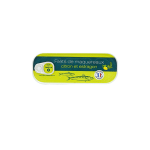 FILETS DE MAQUEREAUX CITRON-ESTRAGON,CONSERVE 176G
