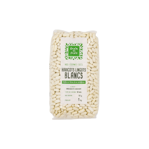 HARICOTS LINGOTS BLANCS 1KG
