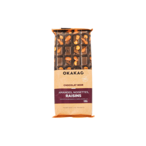 CHOCOLAT NOIR AMANDES NOISETTES RAISIN 180G