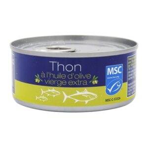 THON ENTIER HUILE OLIVE EXTRA-VIERGE  160G LABEL MSC
