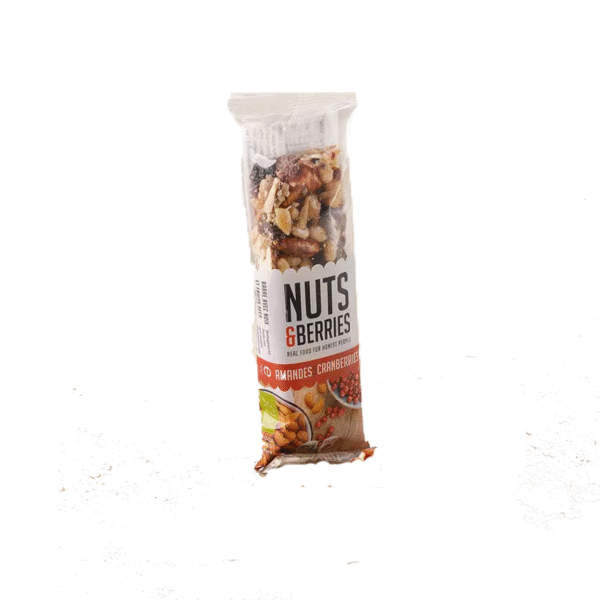 BARRE DE CÉRÉALES AMANDES ET CRANBERRY BIO 30G BIO 30G