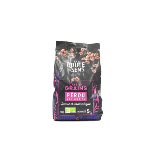 CAFÉ GRAINS BIO ORIGINE PÉROU PQT250G BIO 250 G