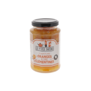 CONFITURE CLÉMENTINES-ORANGES DE CORSE, POT 315G LES P'TITES TARTINES