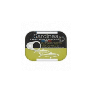 SARDINES À L'HUILE D'OLIVE ET CITRON BOITE 80,5G