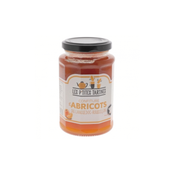 CONFITURE D'ABRICOTS DU ROUSSILLON POT 315G LES P'TITES TARTINES
