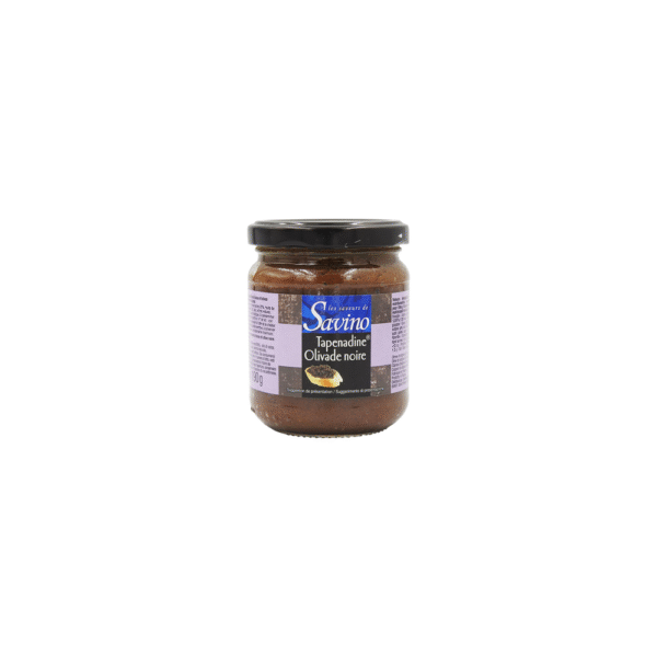 TAPENADINE NOIRE POT 190G SAVINO