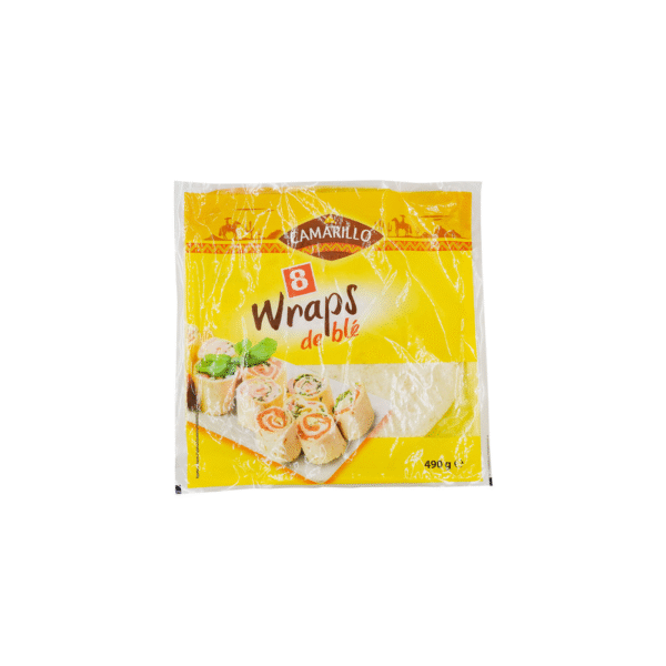 TORTILLAS WRAP 25CM PAQUET 490G CAMARILLO