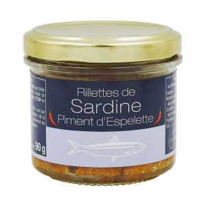 RILLETTES DE SARDINE PIMENT D'ESPELETTE
